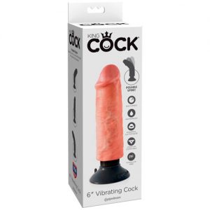 Vibrador Realístico King Cock 6"