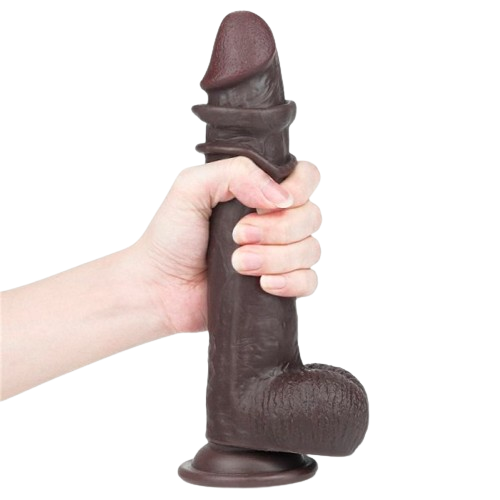lovetoy-9-sliding-skin-dual-layer-dong-brown-realisticke-dildo-23-x-4-cm-4