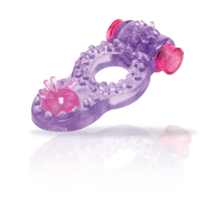 Anillo Vibrador con Textura y Estimulador VIBE