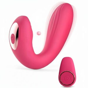 Vibrador doble de punto G y estimulador de clítoris