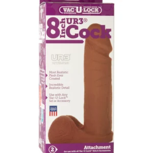 Doc Johnson Vac-U-Lock - The Realistic Cock - ULTRASKYN - 8 inch