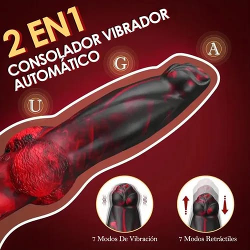 Consolador Vibrador Dildo Telescópica Dragón - Image 4