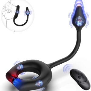 ANILLO VIBRADOR CON ENCHUFE ANAL A CONTROL