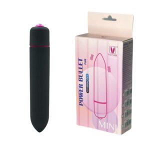 Power Bullet Plus con 10 modos de vibración y pulso, color negro